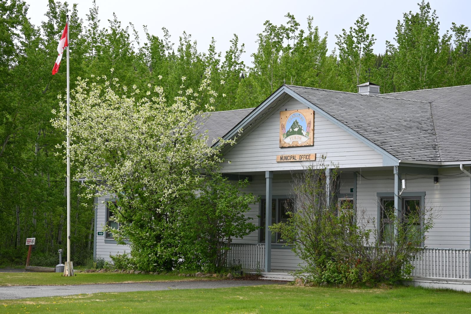 The municipal building in Carmacks, Yukon