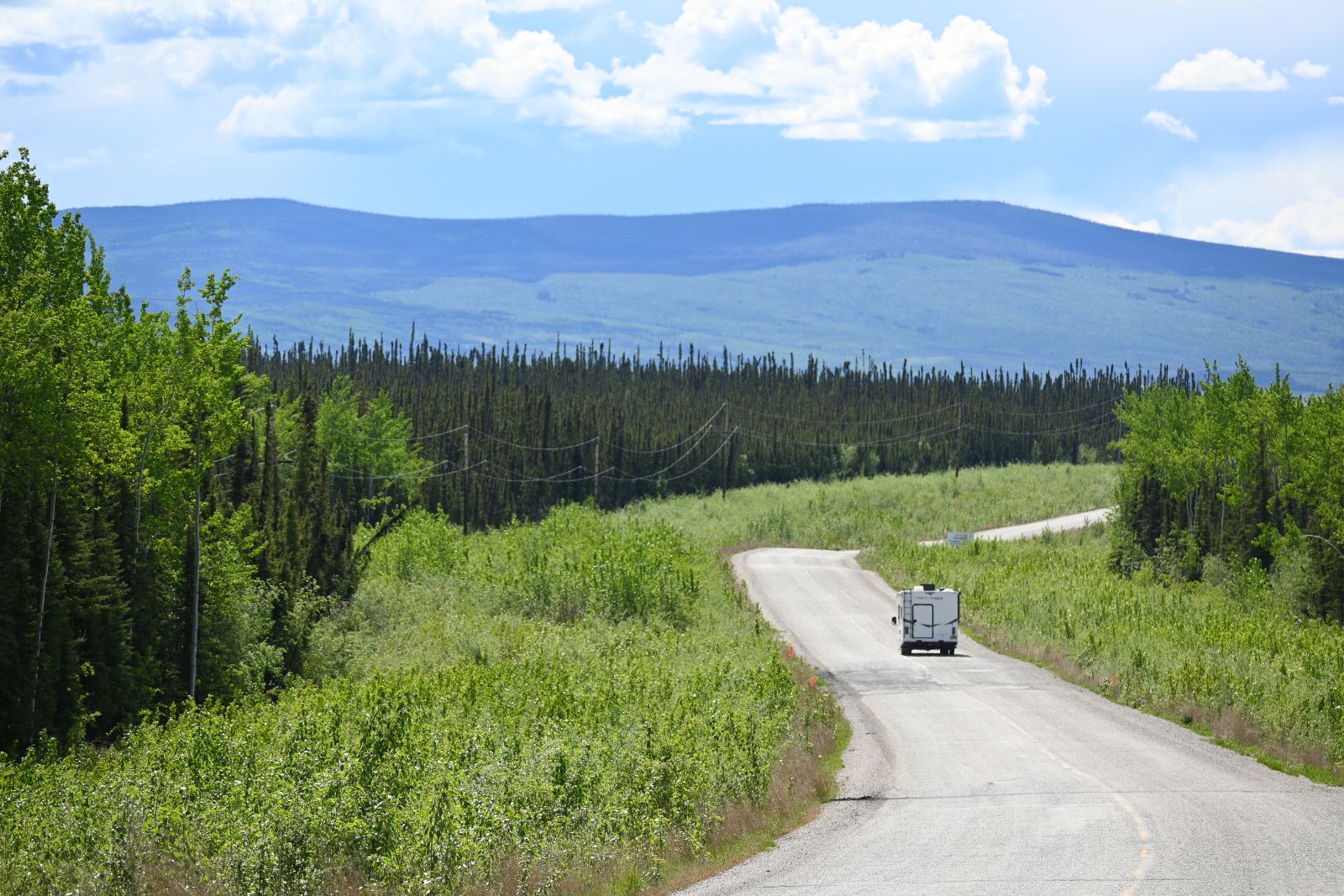 The North Klondike Highway outside Dawson City is a scenic drive.