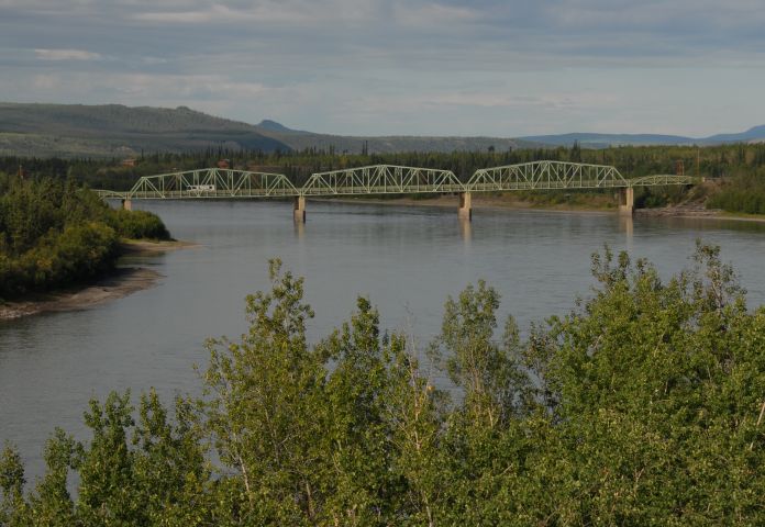 Bridge over the Pelly River.