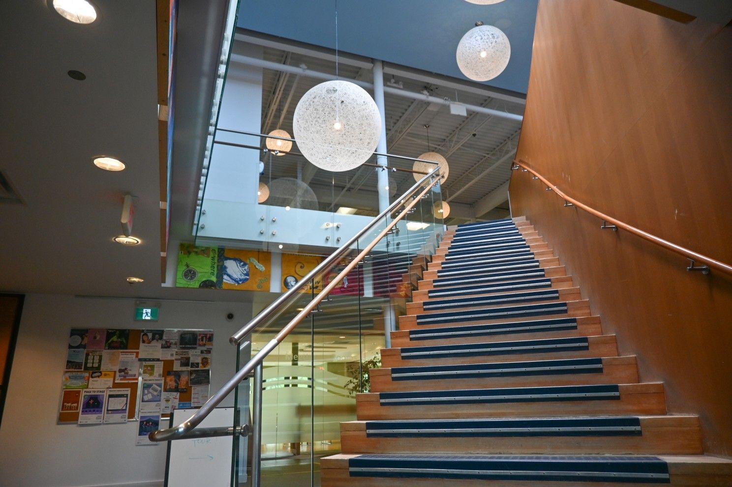 library stairway