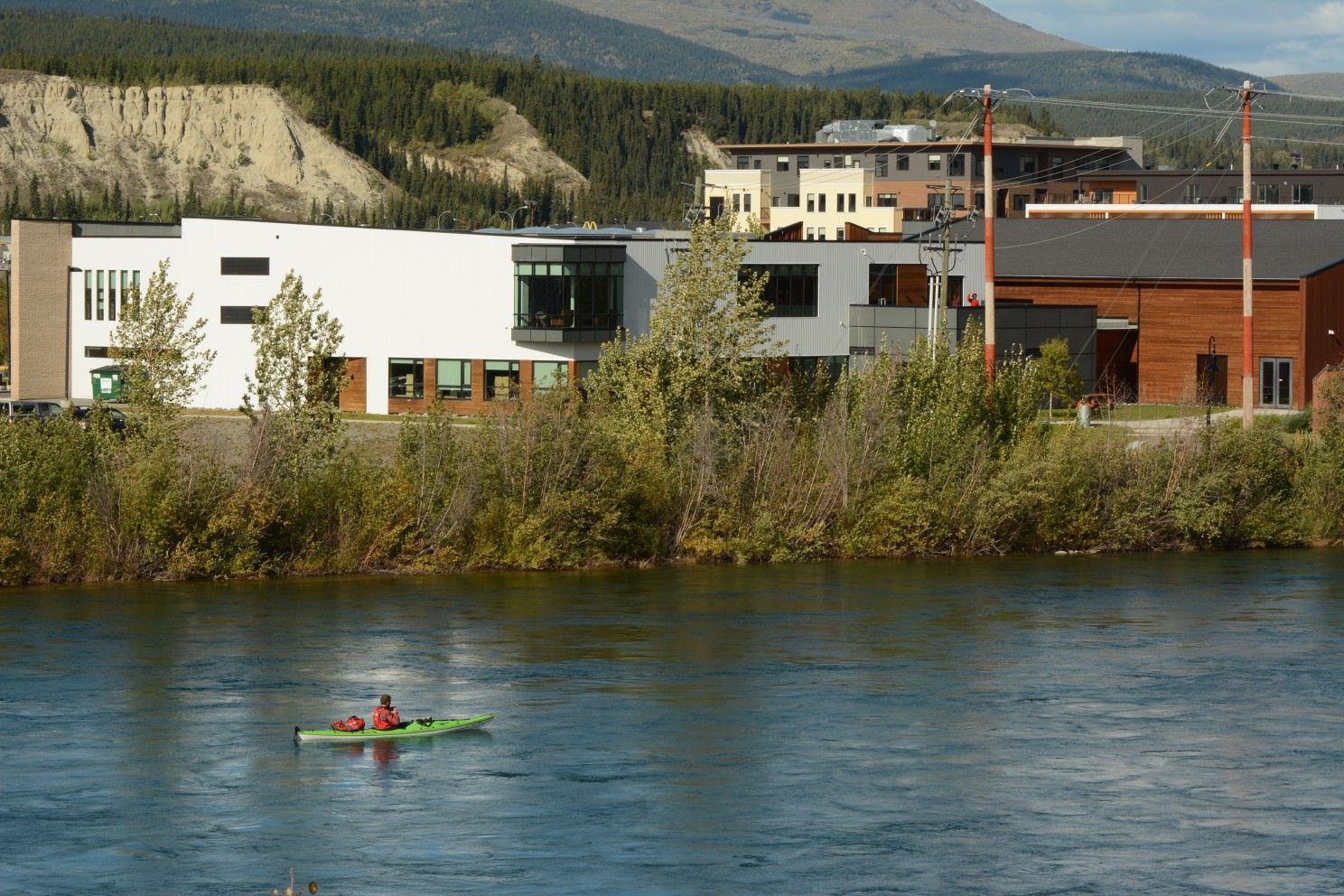 kayaking person