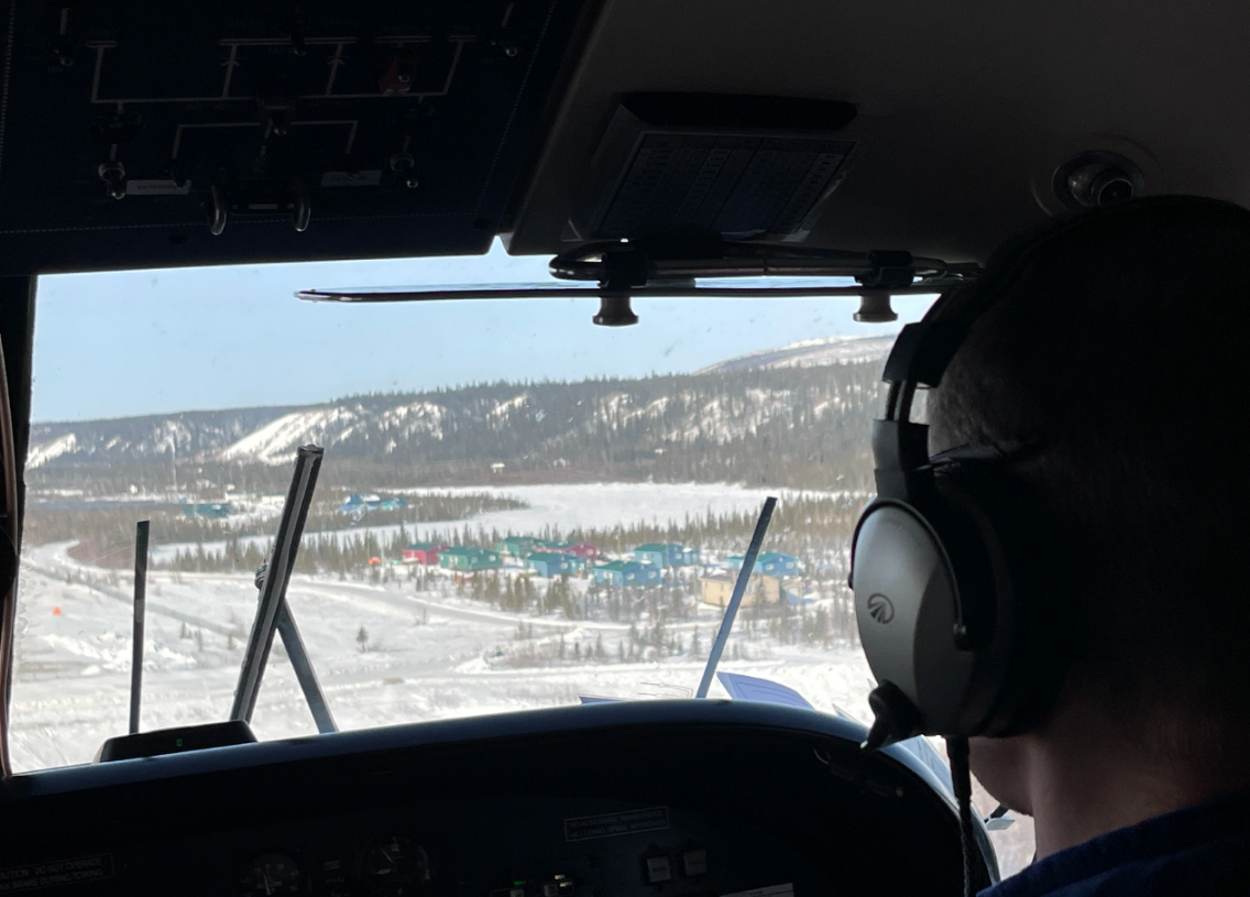 view from an airplane