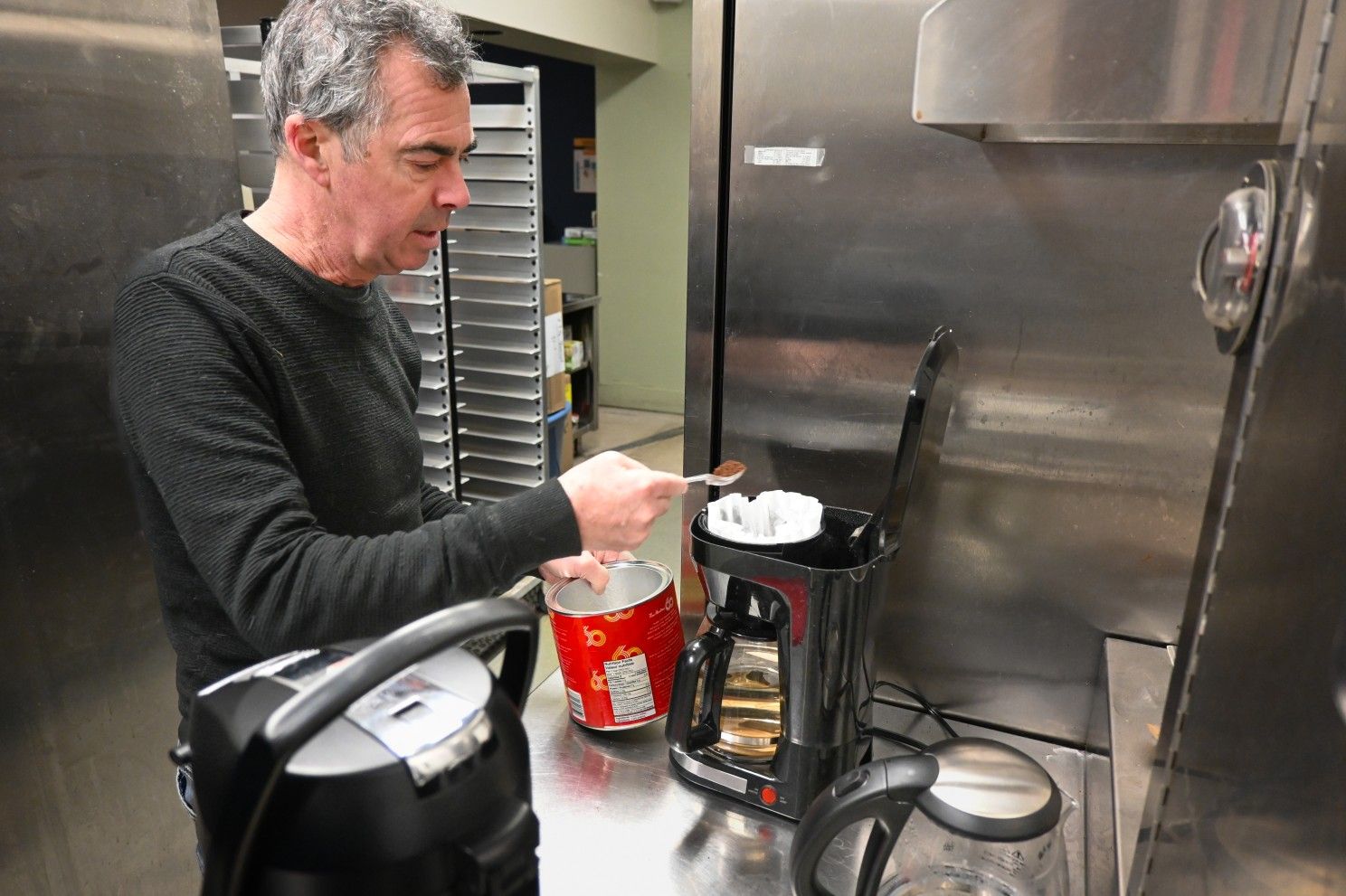 staff preparing coffee