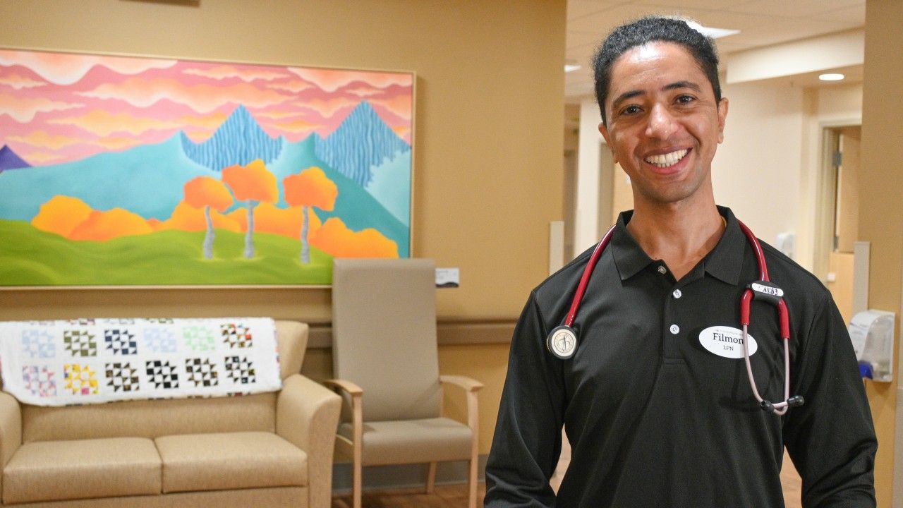 LPN with a stethoscope
