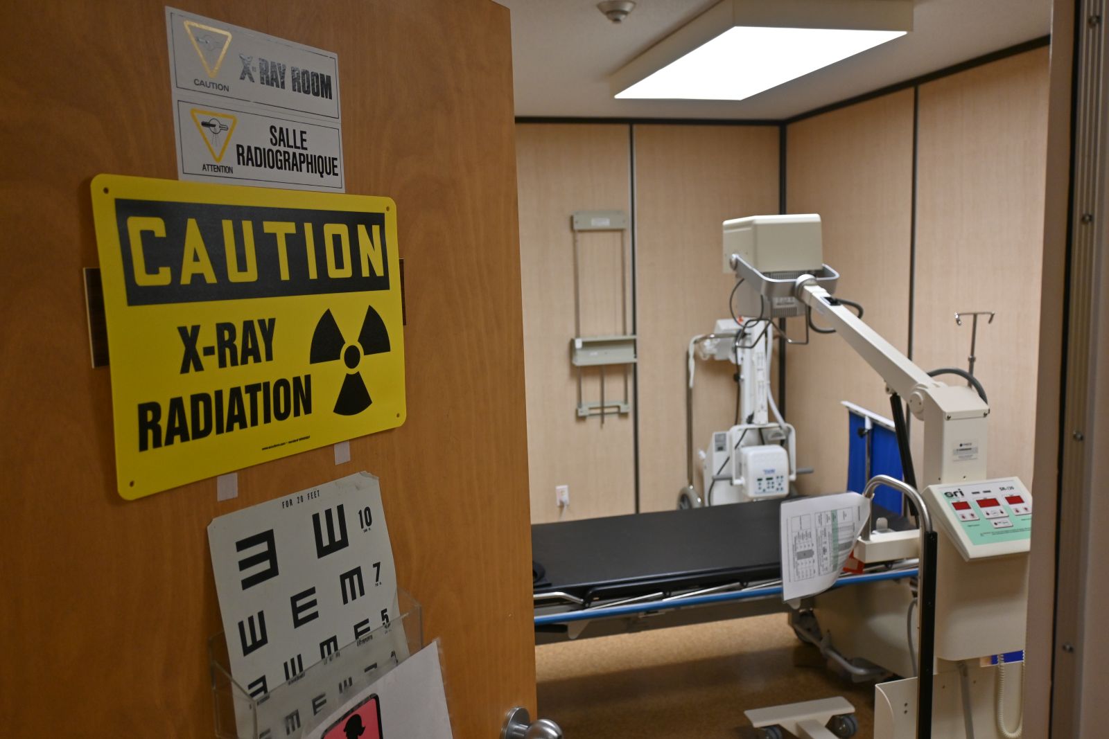 The radiography room at Carmacks health centre