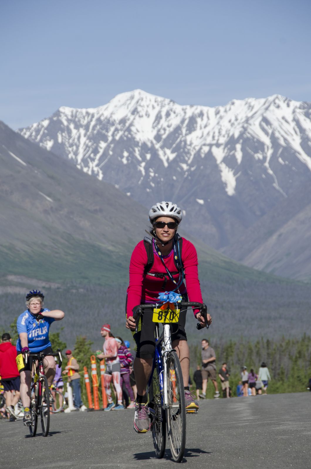 The annual Kluane Chilkat International Bike Relay brings many teams to Haines Junction.