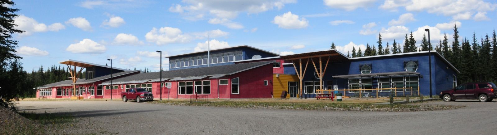 An exterior view of JV Clark School in Mayo.