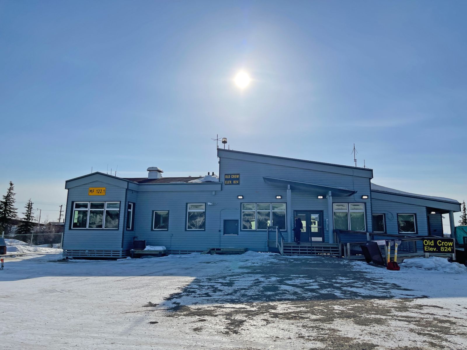 The Old Crow airport is at the centre of the Yukon's only fly-in community.