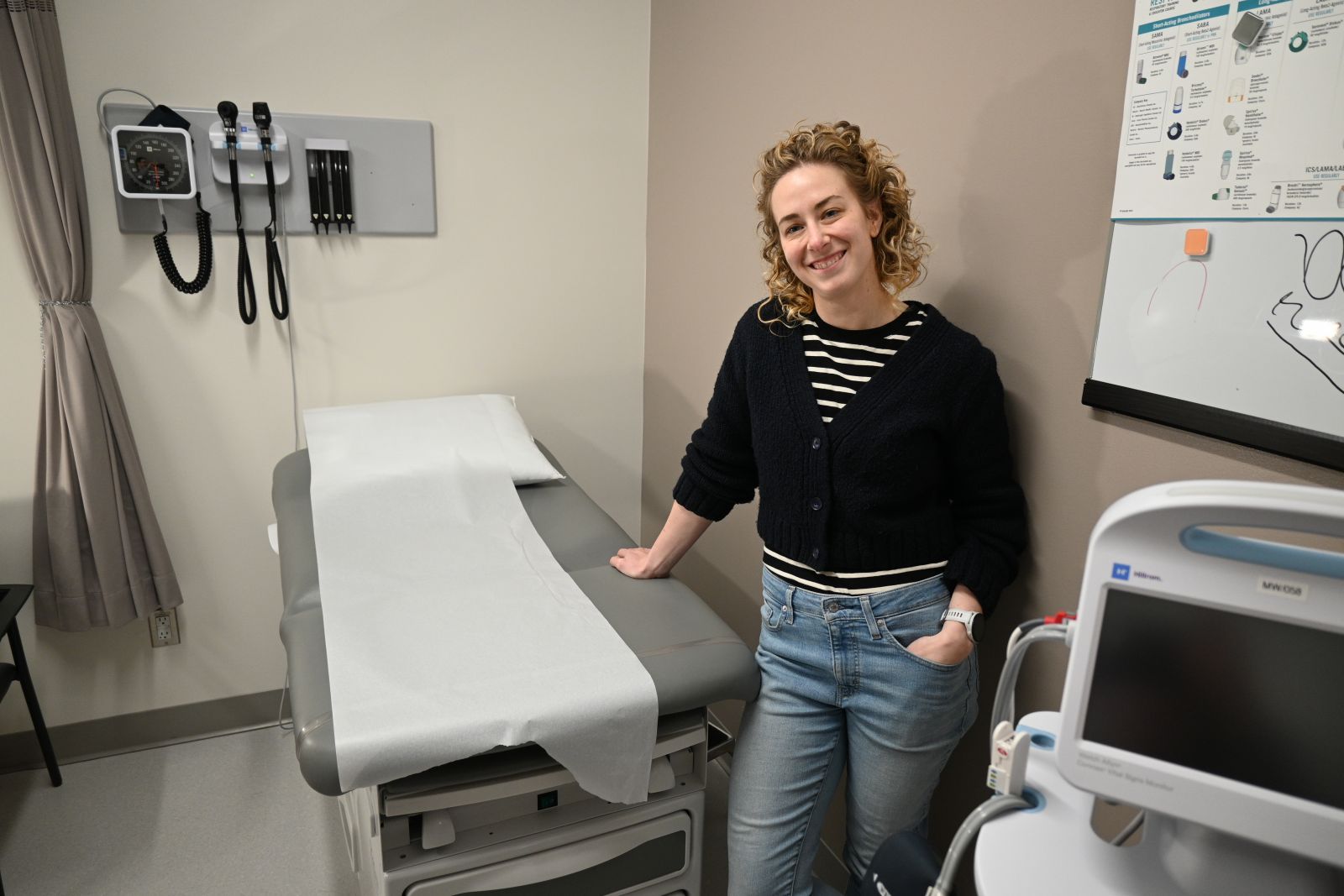 A nurse practitioner is shown in Whitehorse at the Constellation Clinic