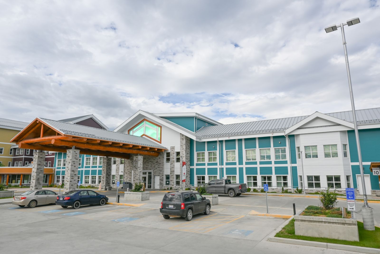 An exterior view of Whistle Bend Place in Whitehorse