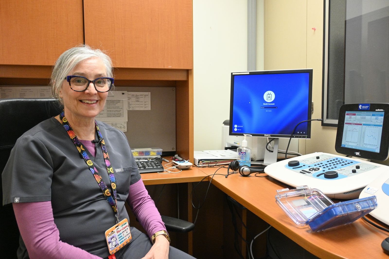 An audiologist is seen at work in Whitehorse