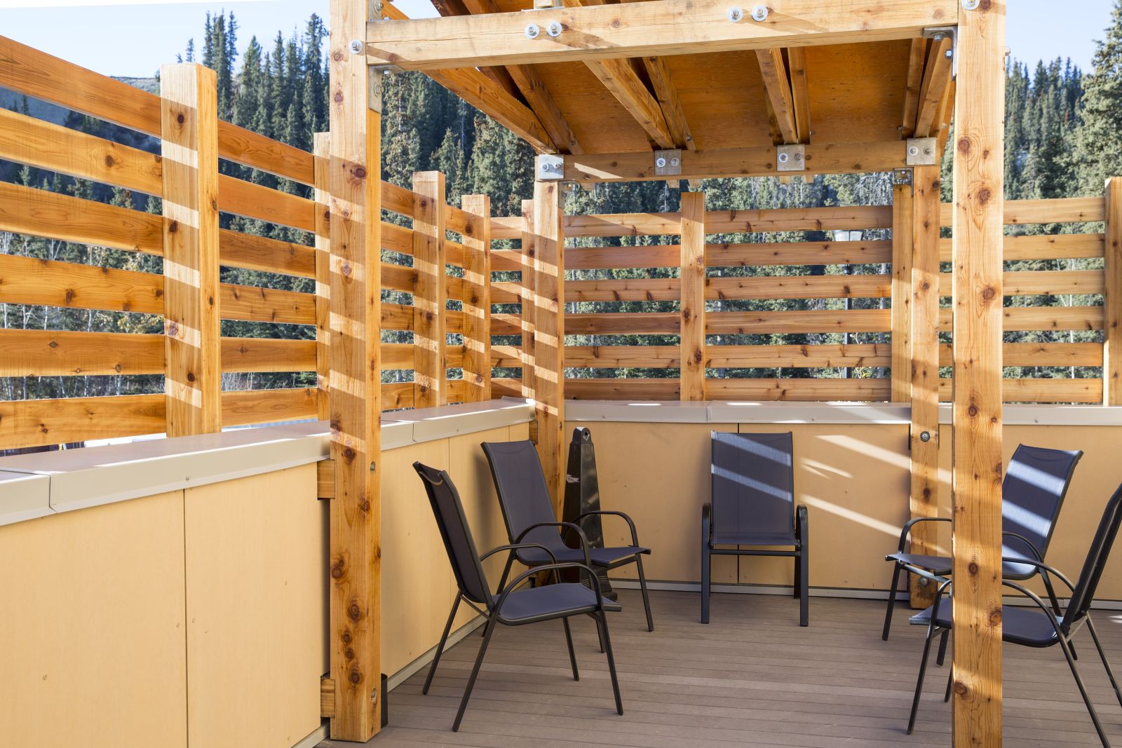 patio space at the Sarah Steele building
