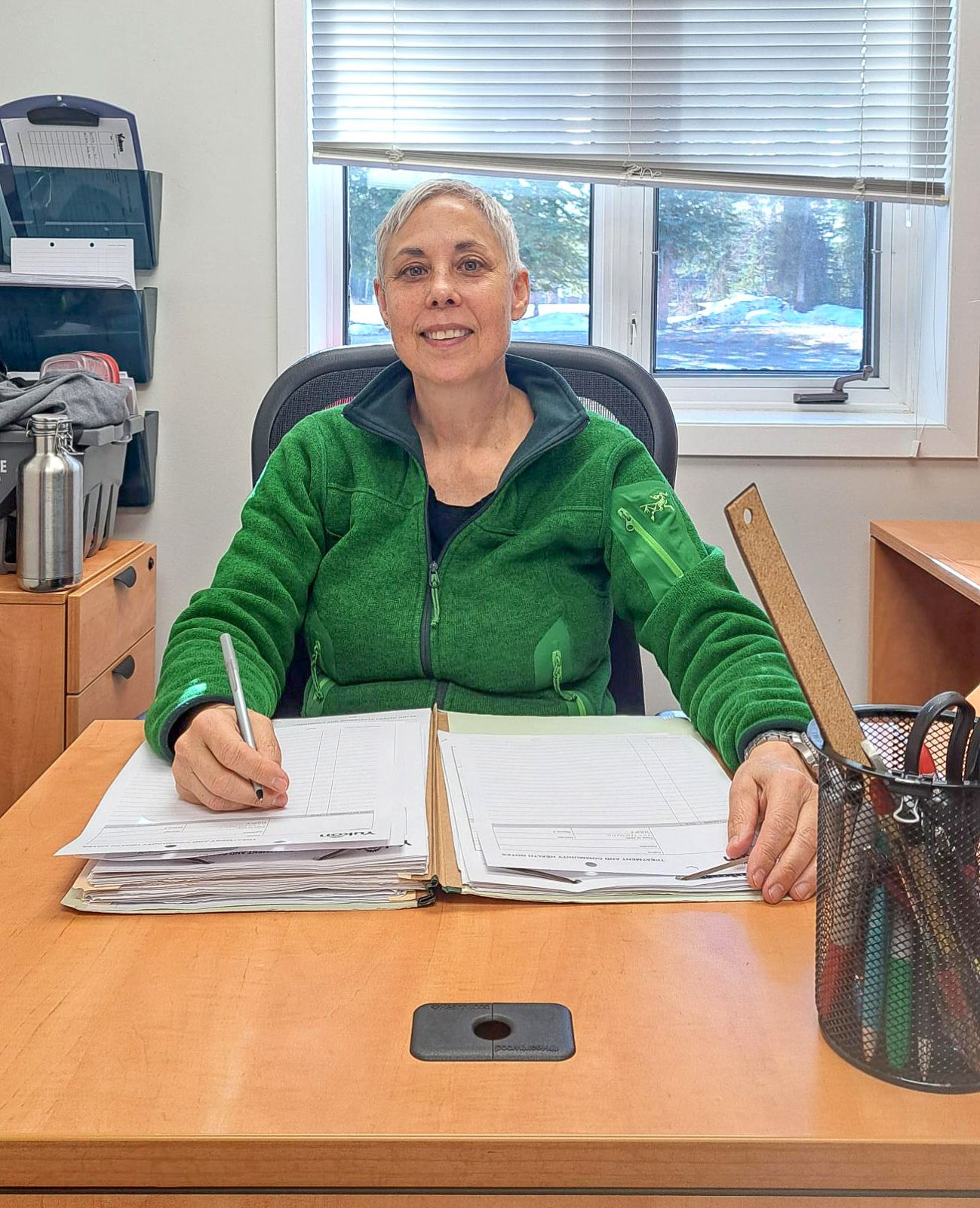 A portrait of Jennifer, a primary health care nurse in the Yukon