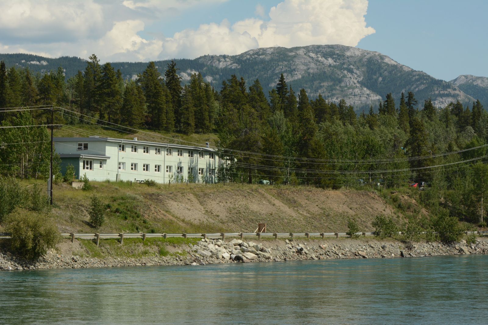The offices of Yukon Communicable Disease Control are beside the Yukon River in Whitehorse