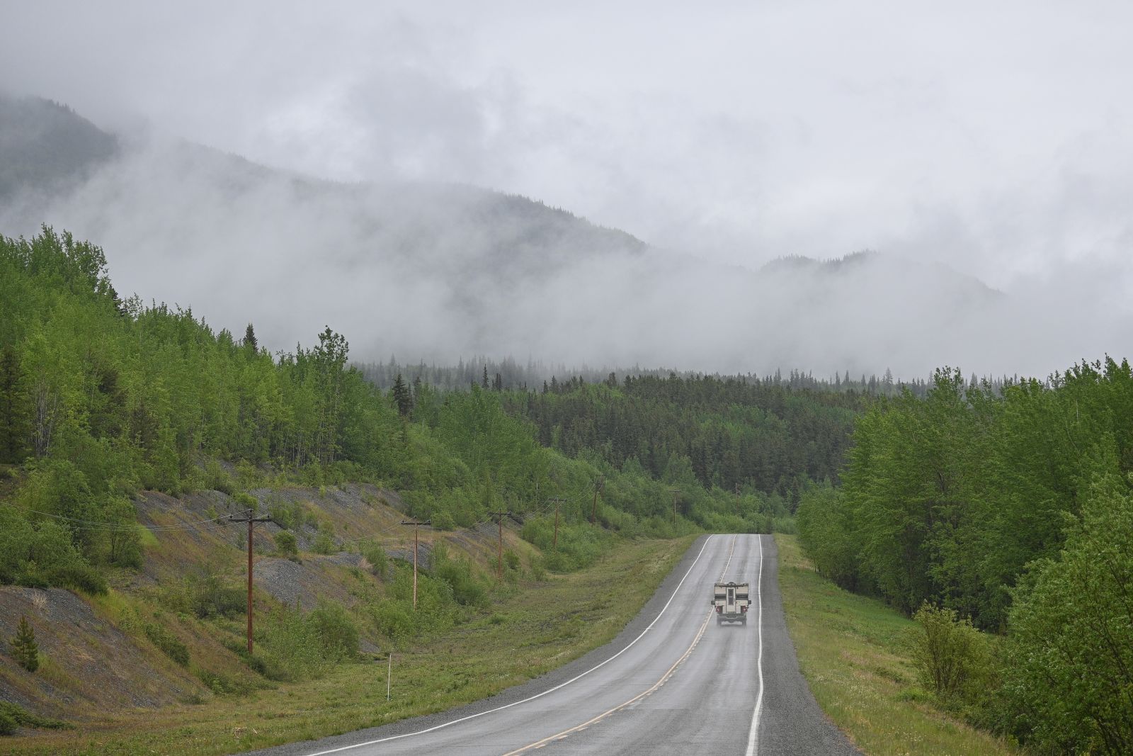 The Alaska Highway connects Teslin to Watson Lake and Whitehorse.