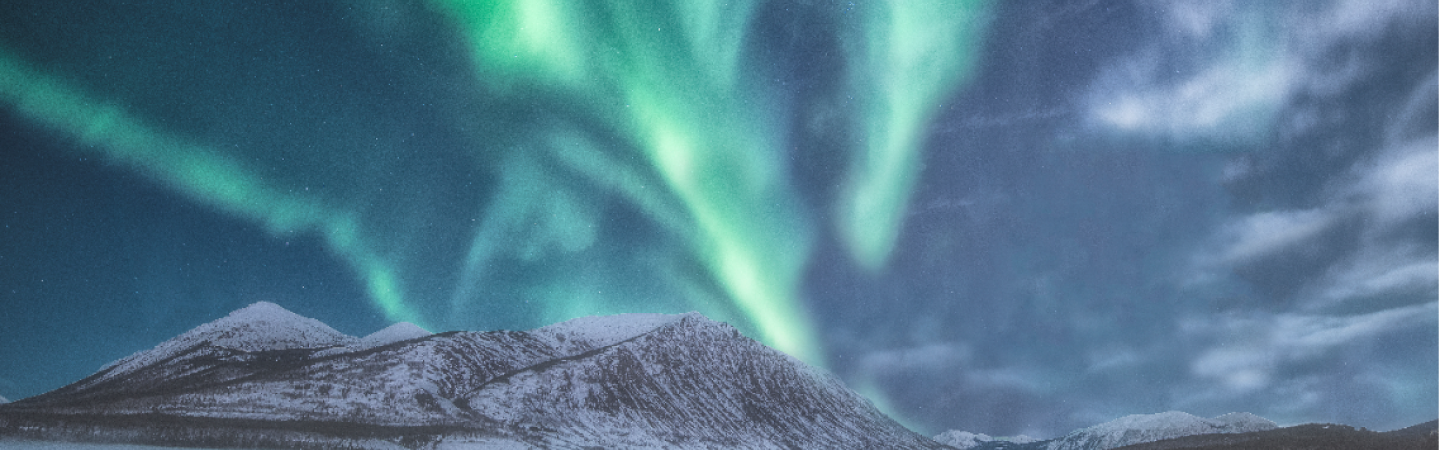 Northern Lights over Nares Mountain.