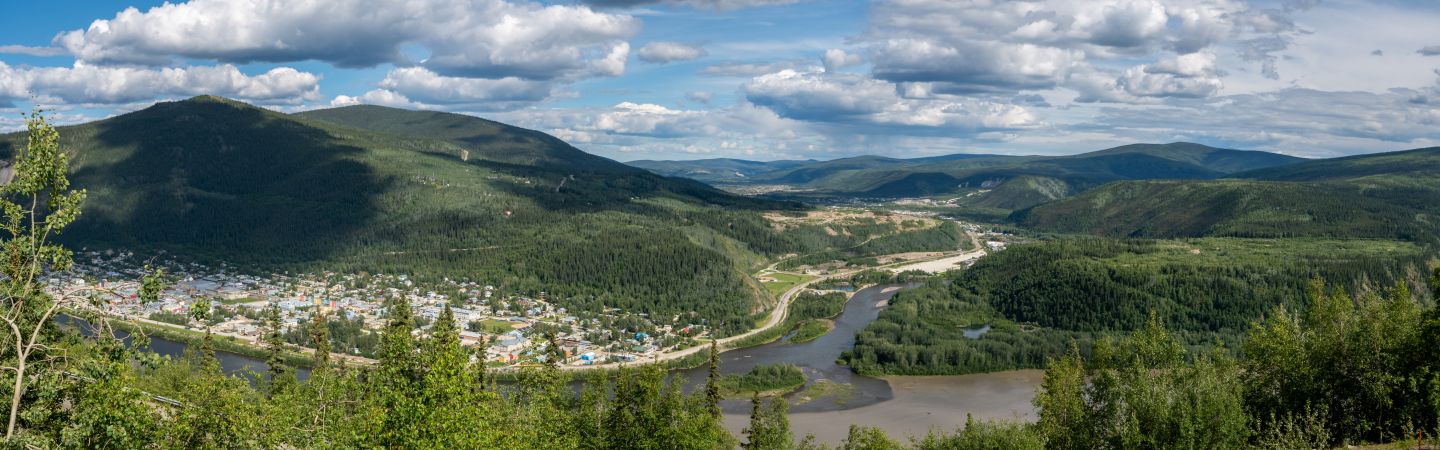 View of Dawson City.