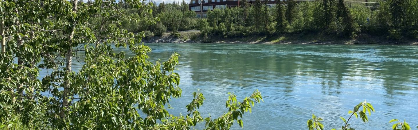 view of river and building 