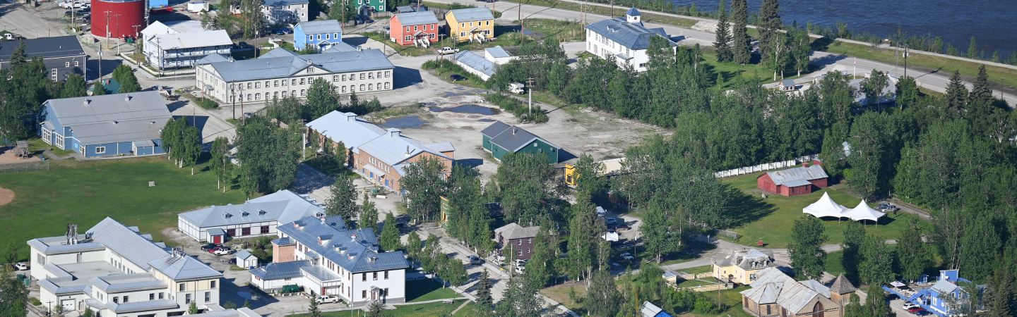 aerial view of Dawson